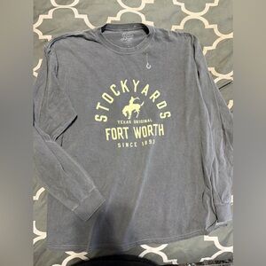 Blue 84 grey long sleeve shirt Size XL #western